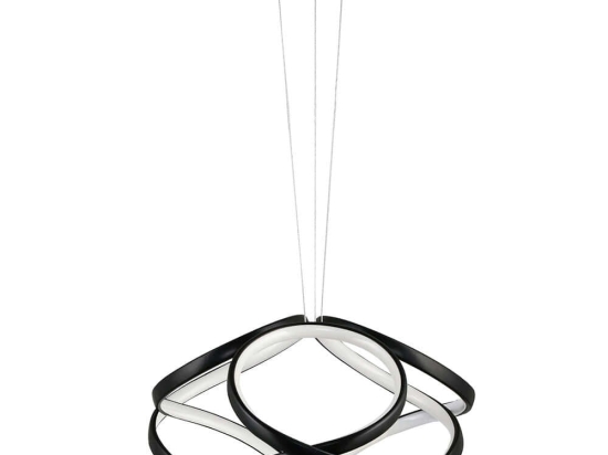 Φωτιστικό Οροφής Apeiro 166PRG1177 35x35x80cm Led 60-80W 6500K Black Opviq
