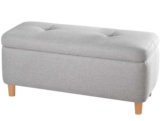 Σκαμπό Rocio 209FLF1386 100x41x45cm Light Grey