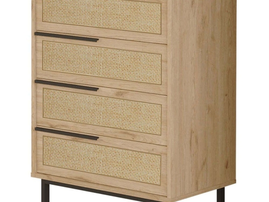Συρταριέρα On 956LCS3501 74,8x44,5x95,1cm Walnut-Oak