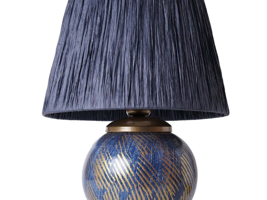 Φωτιστικό Επιτραπέζιο 687HMY2236 33x44cm E27 40W Blue Opviq