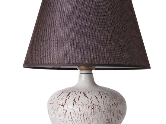 Φωτιστικό Επιτραπέζιο 687HMY2282 30x48cm E27 40W Grey-White Opviq