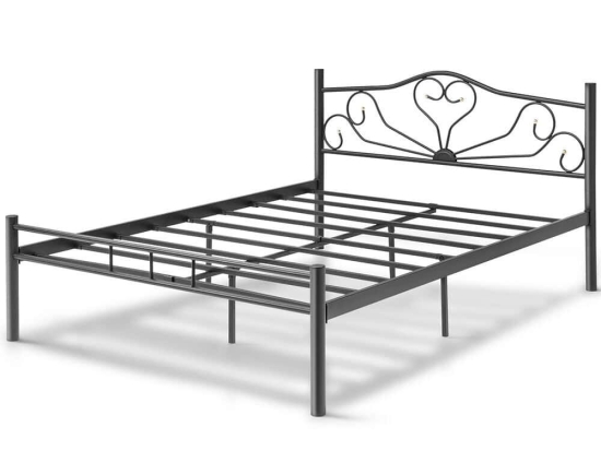 Κρεβάτι K50 (Για Στρώμα 160x200cm) 319HBV1116 160x200x95cm Black Διπλό