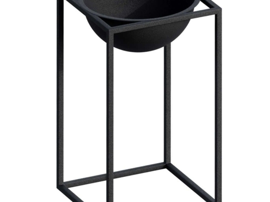 Κασπώ 247HFM1180 17x17x40cm Black Aberto Design Μέταλλο