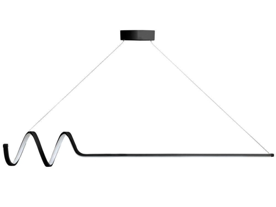 Φωτιστικό Οροφής - Ράγα Waterwave 166PRG1206 120x20x80cm Led 24-36W 6500K Black Opviq
