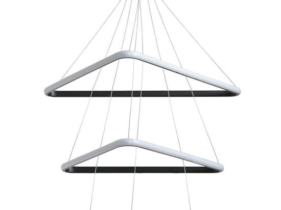 Φωτιστικό Οροφής Trinity Triangle 166PRG1227 50x50x80cm Led 60-80W 4000K Black Opviq