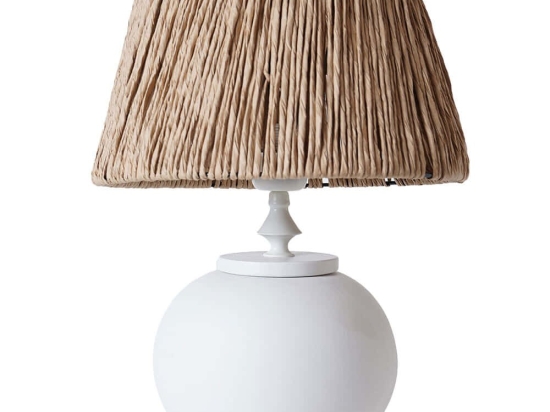 Φωτιστικό Επιτραπέζιο 687HMY2301 30x46cm E27 40W White-Oak Opviq