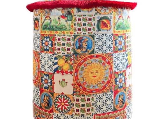 Σκαμπό Jungle Scar 741QNF1118 45x60cm Multi