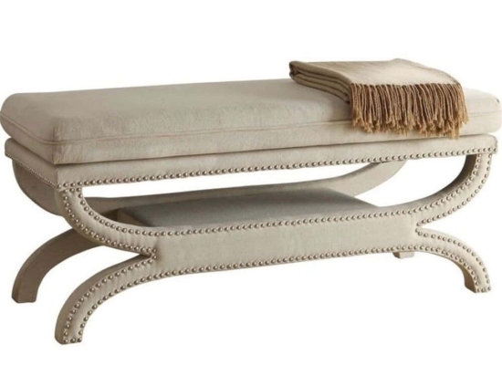 Σκαμπό Felice Babyface 741QNF1139 120x40cm Beige