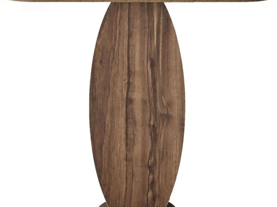 Κονσόλα Ellittica 552NOS2495 100x30x81cm Walnut Μοριοσανίδα, Μελαμίνη
