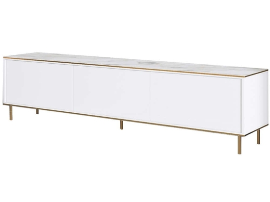 Έπιπλο Tηλεόρασης Imaj 382NRC1143 180x35x45,2cm Marble Effect White