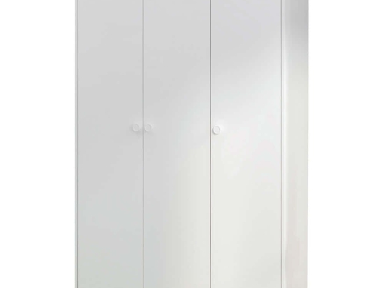 Ντουλάπα Τρίφυλλη Life 382NRC1250 120x48x182cm White Τρίφυλλη