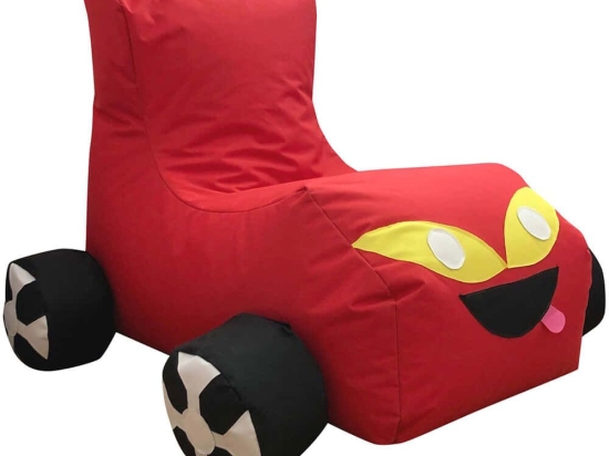 Πουφ Παιδικό Αδιάβροχο Car 535PFT1175 50x90x70cm Red