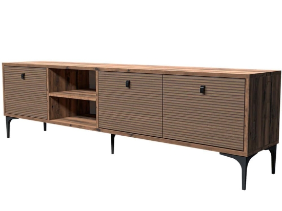 Έπιπλο Τηλεόρασης Vision 389MZA1179 180x35x45,5cm Walnut