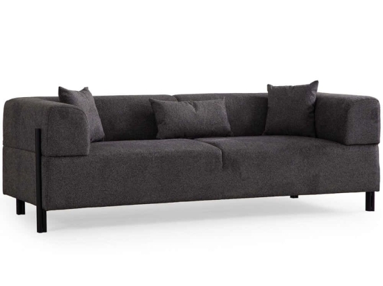 Καναπές Τριθέσιος Gio 560ARE2366 225x93x75cm Anthracite