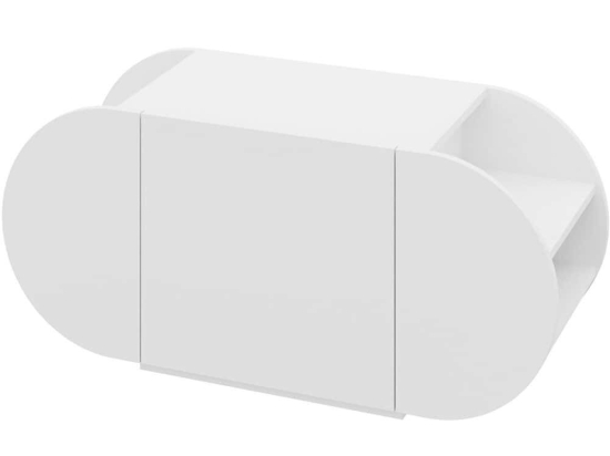 Παπουτσοθήκη Pozy 855DTE5173 110x40,4x50cm White Μοριοσανίδα, Μελαμίνη