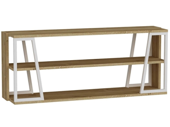 Έπιπλο Τηλεόρασης Lissa Rafli 550ARN3435 123,6x30x48,6cm Oak-White