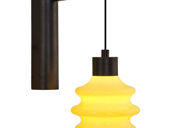 Φωτιστικό Τοίχου - Απλίκα 701CHD1631 10x30x20cm Led 300lm 3W 3000K Black-Yellow Opviq