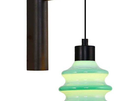 Φωτιστικό Τοίχου - Απλίκα 701CHD1633 10x30x20cm Led 300lm 3W 3000K Black-Green Opviq