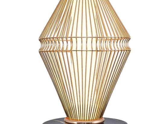 Φωτιστικό Επιτραπέζιο 701CHD1681 Φ18x31cm Led 3000k Gold-Black Opviq