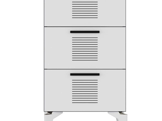 Συρταριέρα Asimo 475OLV2775 45x31,4x104cm Anthracite-White