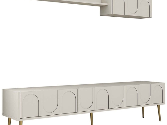 Σύνθεση Τηλεόρασης Lyon 845HCT5581 180x35x43cm Cream