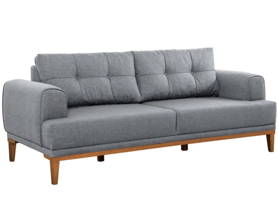 Καναπές Τριθέσιος Vina 867UNQ2211 223x94x82cm Grey