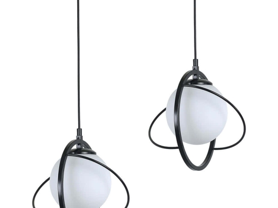 Φωτιστικό Οροφής - Ράγα Nepal 846STL1689 45x25x70cm 2xE27 40W Black-White Opviq