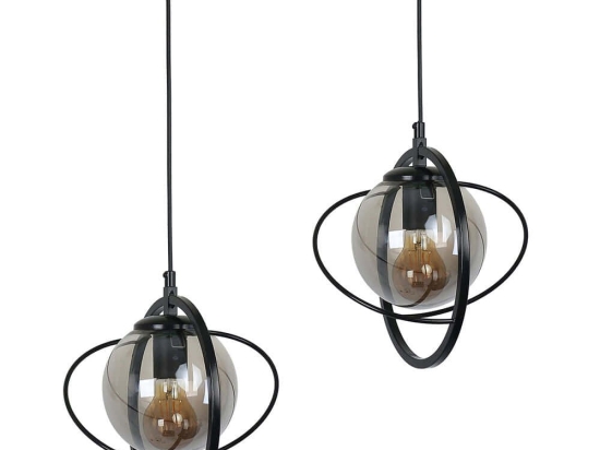 Φωτιστικό Οροφής - Ράγα Nepal 846STL1696 45x25x70cm 2xE27 40W Black Opviq