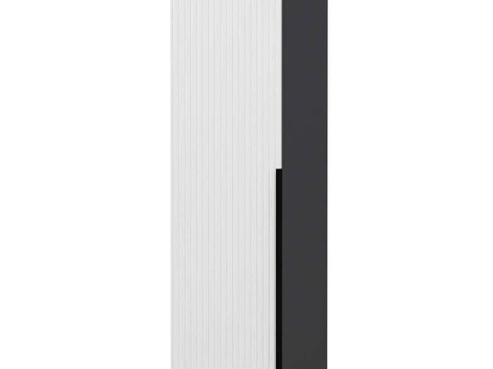 Ντουλάπα Μονόφυλλη Minar Kale 506MNR3608 45x52x210cm Anthracite-White Μονόφυλλη