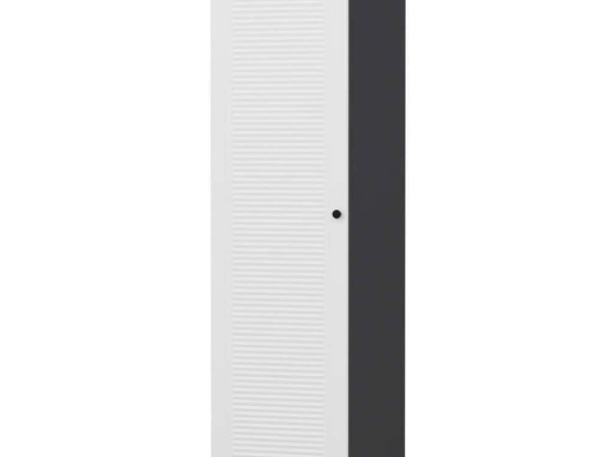 Ντουλάπα Μονόφυλλη Minar Kale 506MNR3610 45x52x210cm Anthracite-White Μονόφυλλη