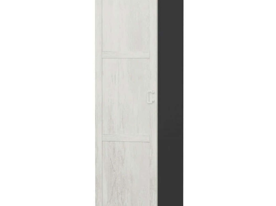 Ντουλάπα Μονόφυλλη Minar Kale 506MNR3616 45x52x210cm Anthracite-White Μονόφυλλη
