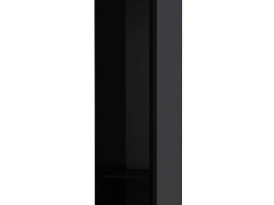 Ντουλάπα Μονόφυλλη Minar Kale 506MNR3618 45x52x210cm Anthracite-Black Μονόφυλλη