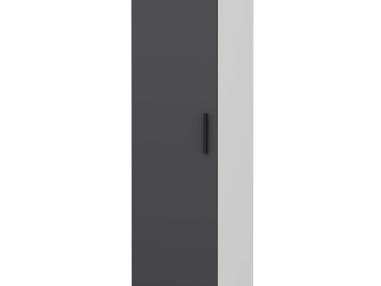 Ντουλάπα Μονόφυλλη Minar Kale 506MNR3622 45x52x210cm White-Anthracite Μονόφυλλη