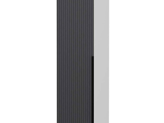 Ντουλάπα Μονόφυλλη Minar Kale 506MNR3624 45x52x210cm White-Anthracite Μονόφυλλη