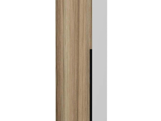Ντουλάπα Μονόφυλλη Minar Kale 506MNR3634 45x52x210cm White-Oak Μονόφυλλη