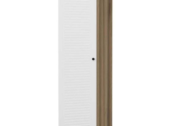 Ντουλάπα Μονόφυλλη Minar Kale 506MNR3650 45x52x210cm Oak-White Μονόφυλλη