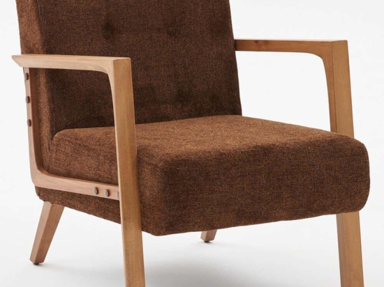 Πολυθρόνα Kemer 825BLC2924 69x83x80cm Brown