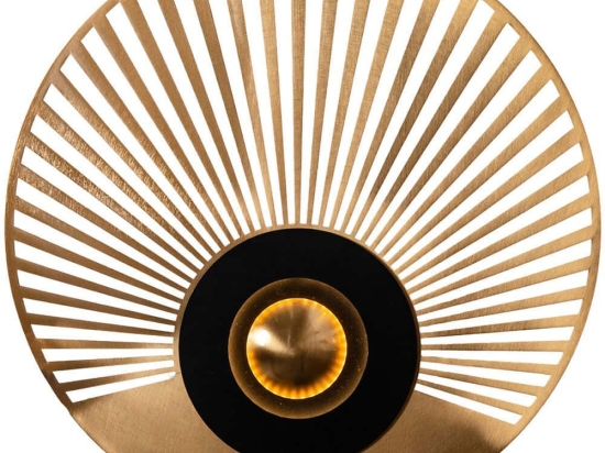 Φωτιστικό Τοίχου - Απλίκα 414LRC2020 Φ30cm Led 1000lm 10W 3000K Gold Opviq