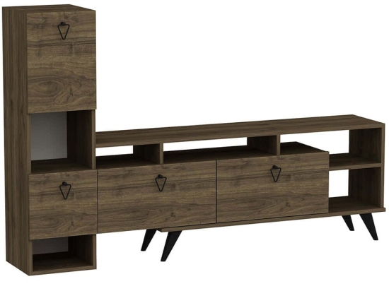 Σύνθεση Τηλεόρασης Emmy 505CRL1928 184,8x35x120cm Walnut