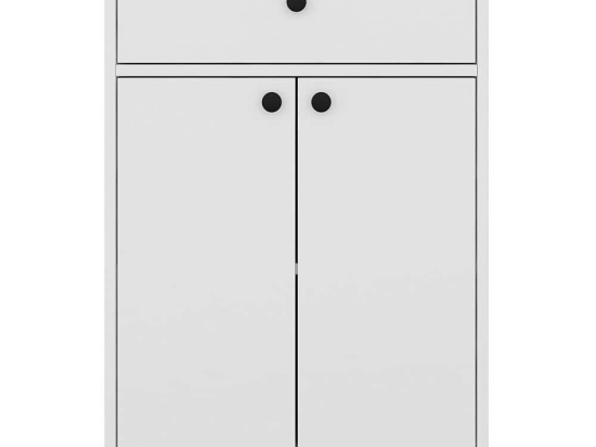 Ντουλάπι Latte 362ANT1202 64x45x90cm White-Pine Μοριοσανίδα, Μελαμίνη