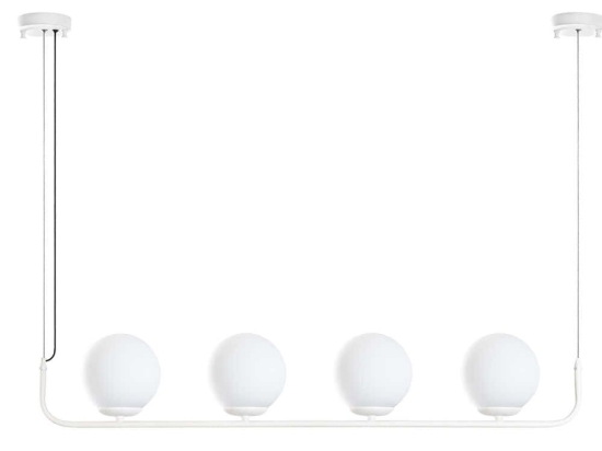 Φωτιστικό Οροφής - Ράγα Faruk 942FLG2531 100x15x110cm 4xE14 40W White Opviq