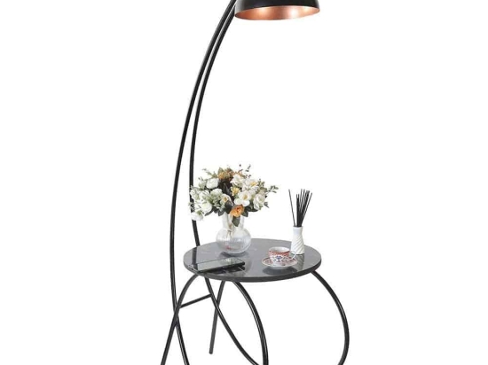 Φωτιστικό Δαπέδου - Τραπεζάκι Guler 534LUN4608 35x64x165cm E27 40W Black Opviq