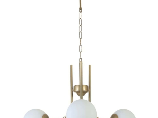 Φωτιστικό Οροφής Nevada 846STL5131 Φ65x70cm 3xE27 40W Gold-White Opviq