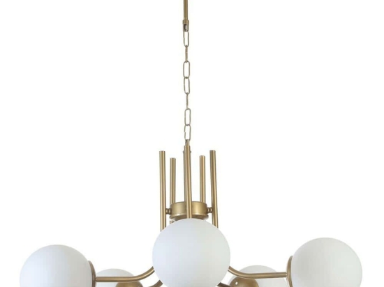 Φωτιστικό Οροφής Nevada 846STL5133 Φ65x70cm 5xE27 40W Gold-White Opviq
