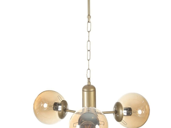 Φωτιστικό Οροφής Bankok 846STL5137 Φ40x70cm 3xE27 40W Gold Opviq