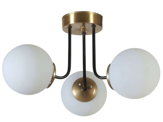 Φωτιστικό Οροφής - Πλαφονιέρα Pablo 846STL5145 Φ40x30cm 3xE27 40W Multi-White Opviq