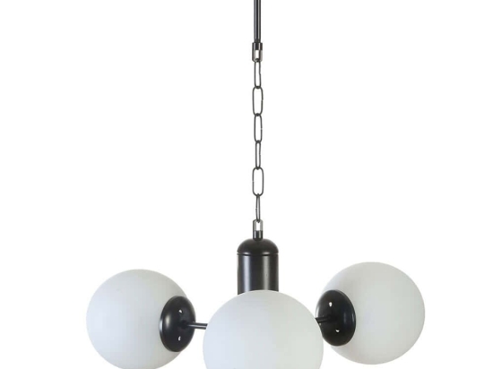 Φωτιστικό Οροφής Bankok 846STL5179 Φ40x70cm 3xE27 40W Black-White Opviq