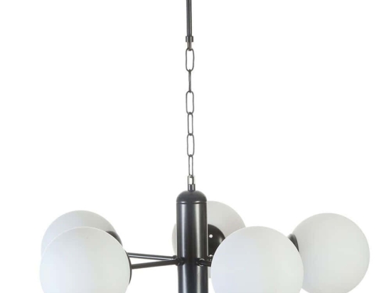 Φωτιστικό Οροφής Bankok 846STL5181 Φ45x70cm 5xE27 40W Black-White Opviq