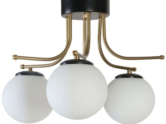 Φωτιστικό Οροφής - Πλαφονιέρα Roma 846STL5191 Φ50x32cm 3xE27 40W Multi Opviq