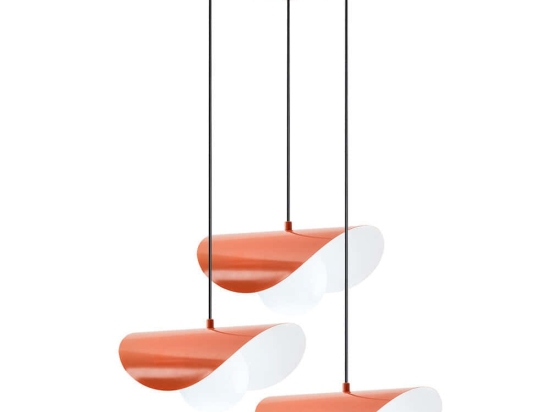 Φωτιστικό Οροφής Vatoz 892OPV2070 40x25x112cm 3xE27 40W Orange Opviq